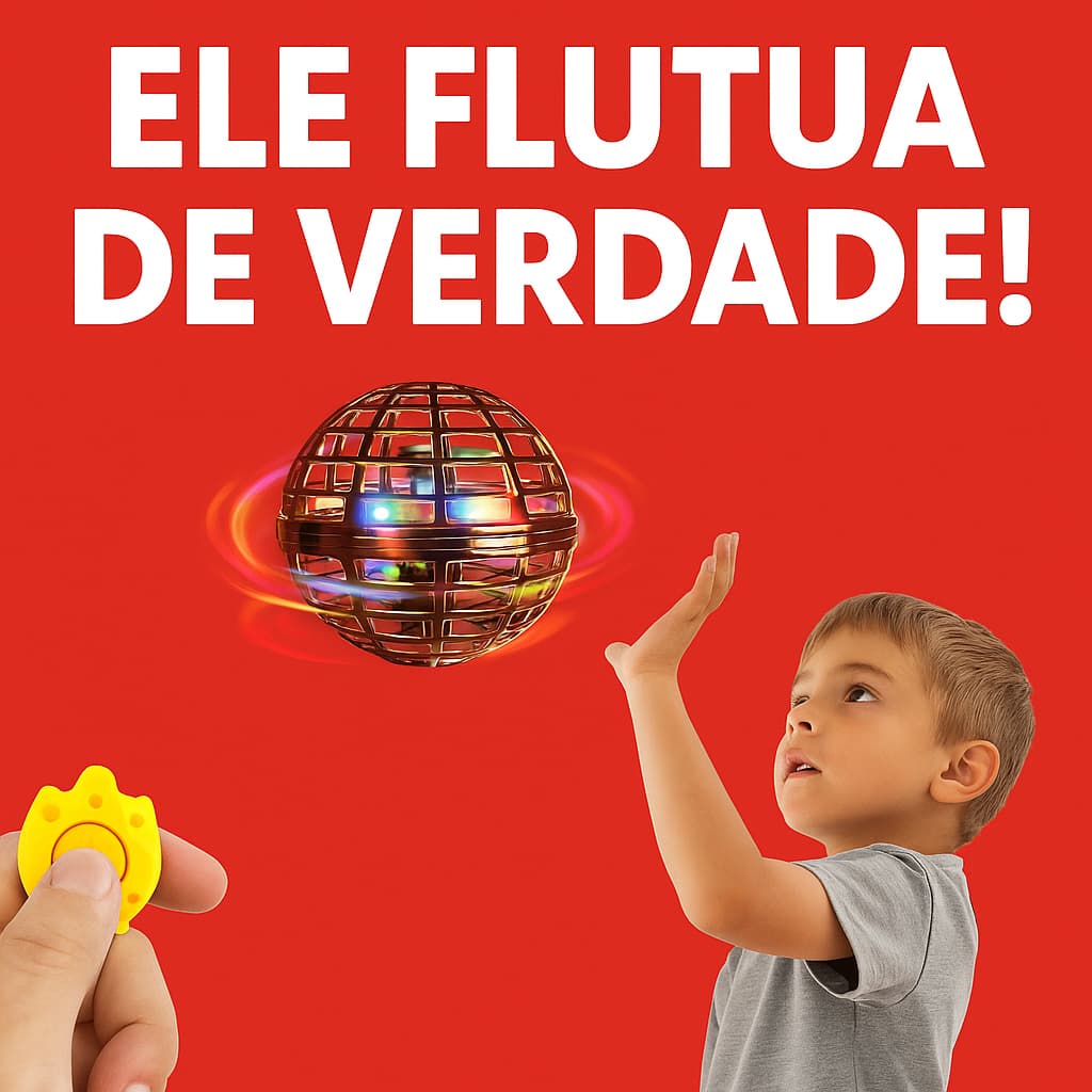 Brinquedo Bola Spinner Voador Led Drone Brinquedo Divertido e Colorido Para Crianças