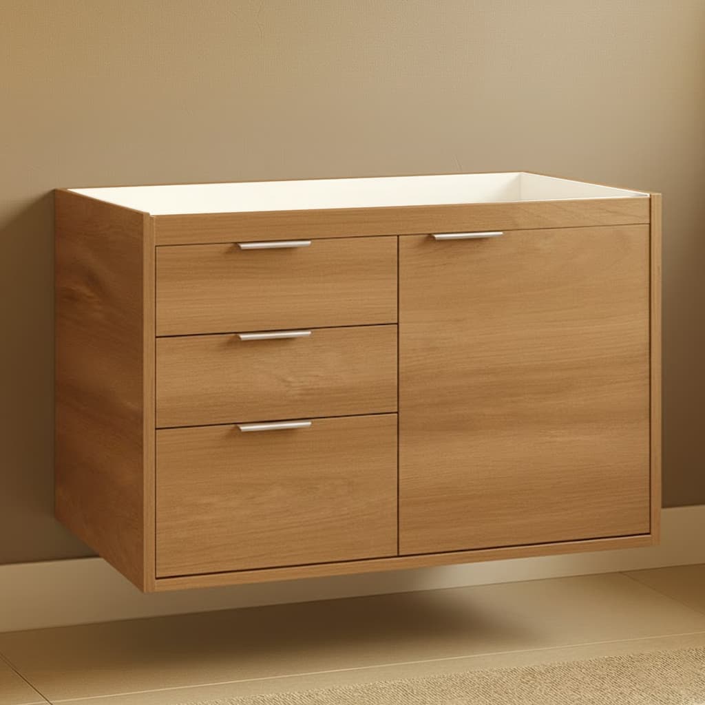 Gabinete De Banheiro Select 76cm Sem Cuba Fimap Montado