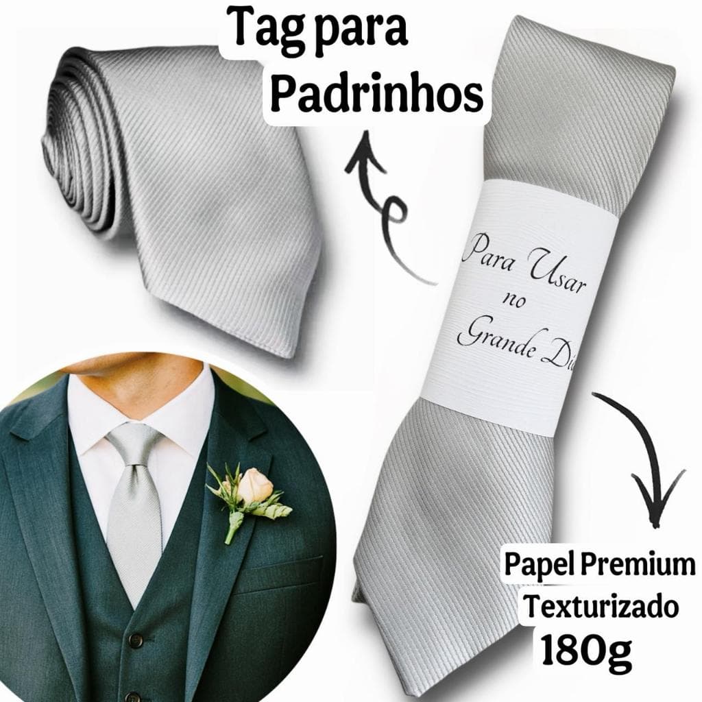 Kit 4 a 20 Gravatas Prata Cinza Claro para Padrinhos Casamento Slim