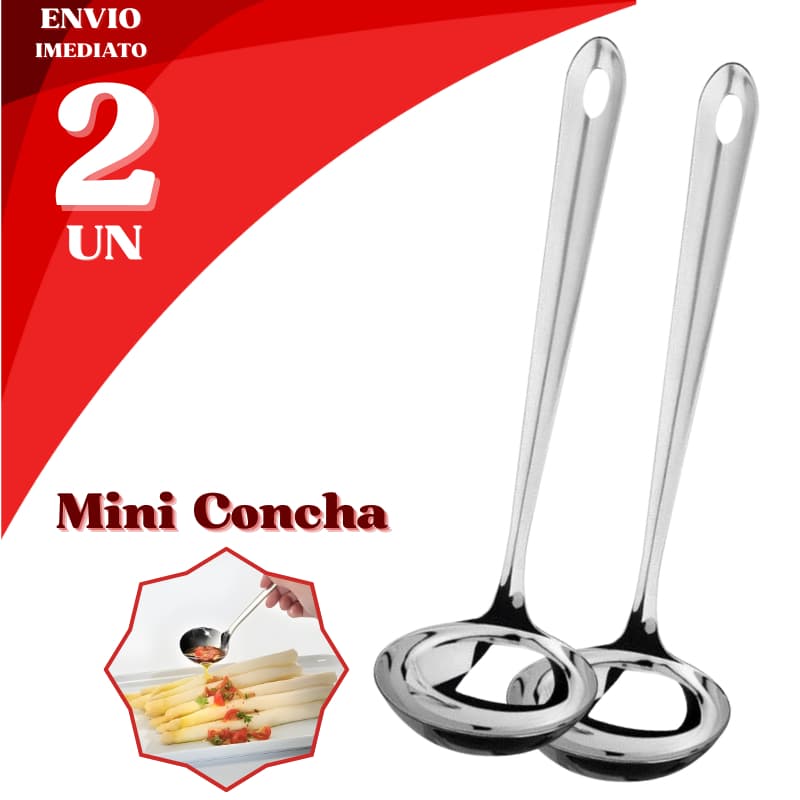 Mini Conchas Inox Colher Servir Molho Aço Durável Cobertura Sorvete Calda Caldos Sorveteria
