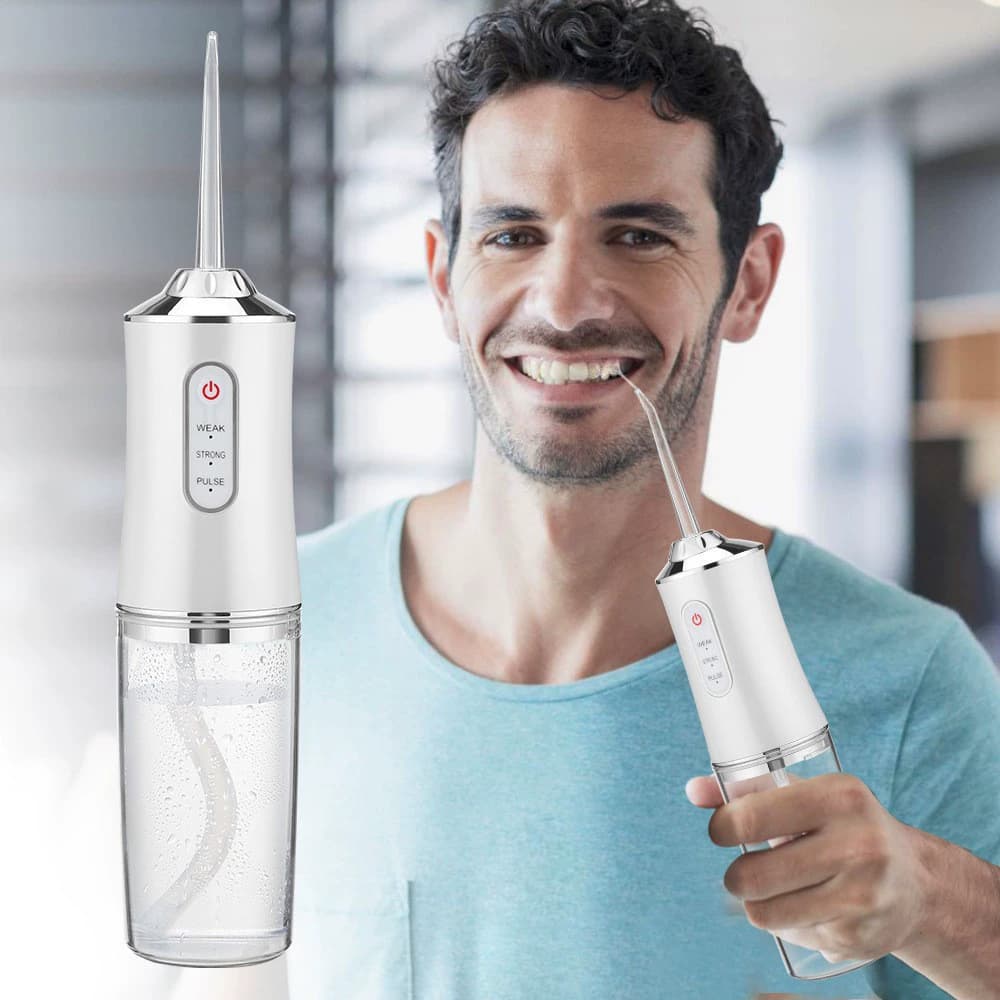 Dental Impulsor Elétrico Portátil - Limpador Bucal Inteligente, Ideal para Higiene Oral Doméstica F7