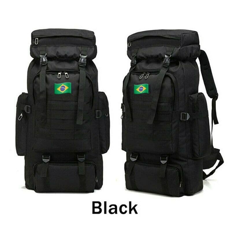 Mochila Impermeável Cargueira Camping 80L Tática Trilha Militar Reforçada Resistente