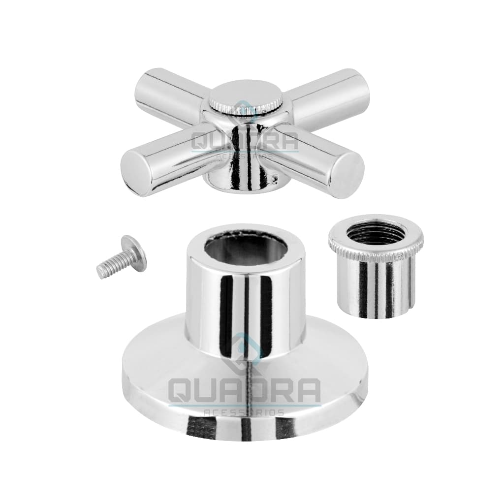 Acabamento para Registro Cruzeta Metal C31 Cromado