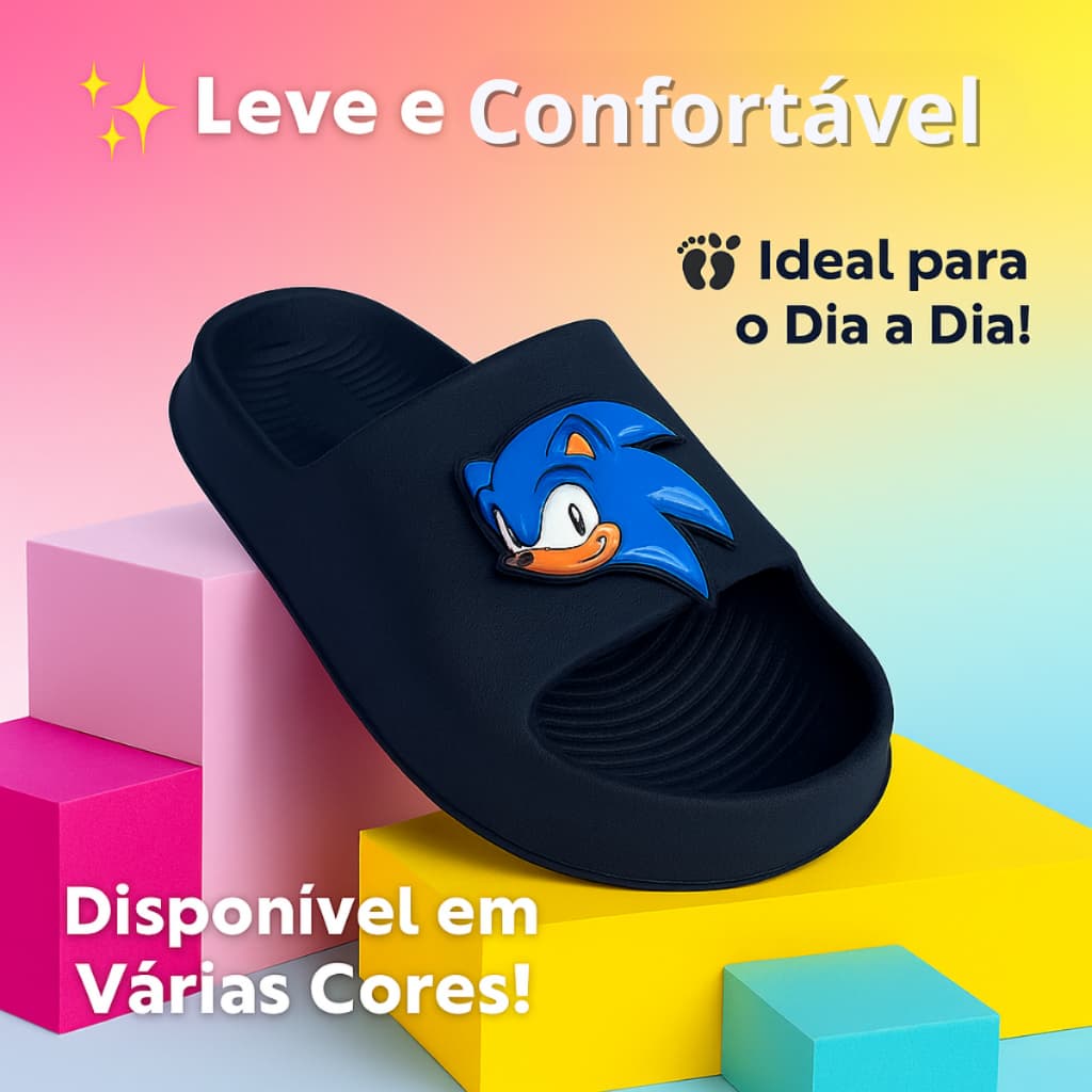 Chinelo Slide Infantil Personagem do 26 ao 35 Verão 2   ref5