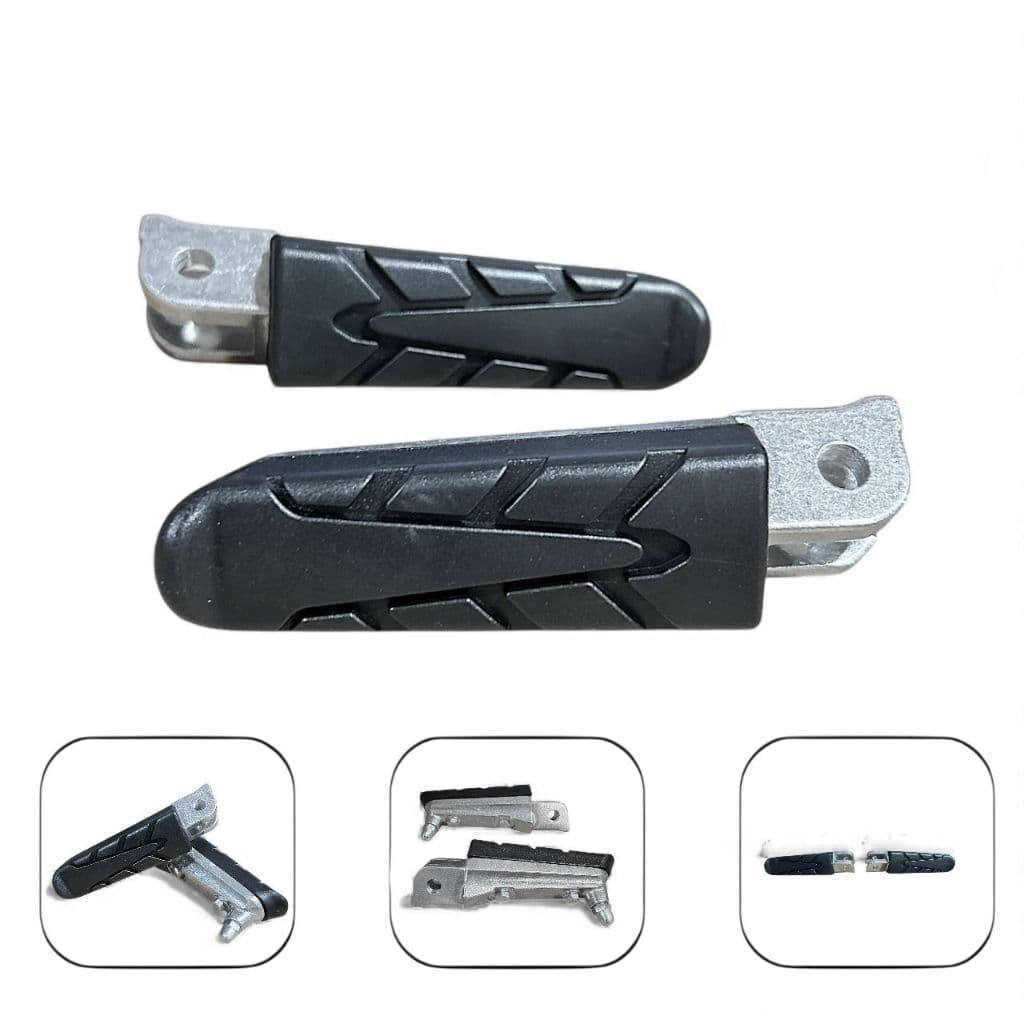 Par Pedaleira Dianteira Preto P/Moto Honda Cb300F Twister 2023 Até 2025