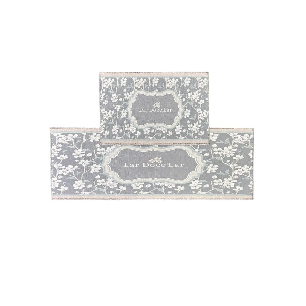 Kit 2 Tapetes Cozinha Premium – Passadeira  40 X 110 CM +Tapete  40 X 60 CM