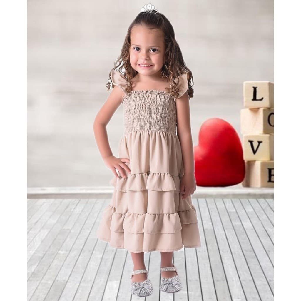 Vestido Infantil Menina Criança Vestido de Luxo Vestido de Princesa Para Festa Varias Cores