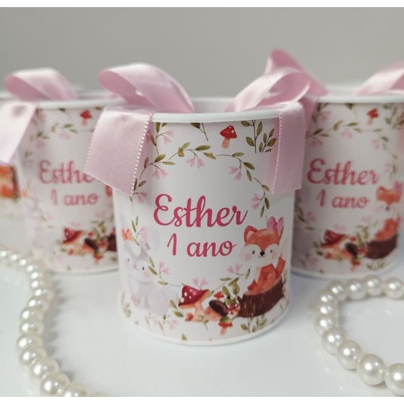Tubolata 7 x 6 Bosque Encantado / Lembrancinha Personalizada Festa Infantil Maternidade Nascimento