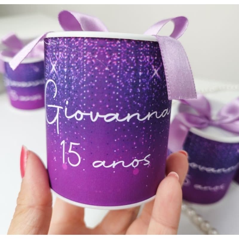 Lembrancinha Personalizada Festa 15 anos Lembrança Luxo Festa menina adolescente Tubolata 7 x 6
