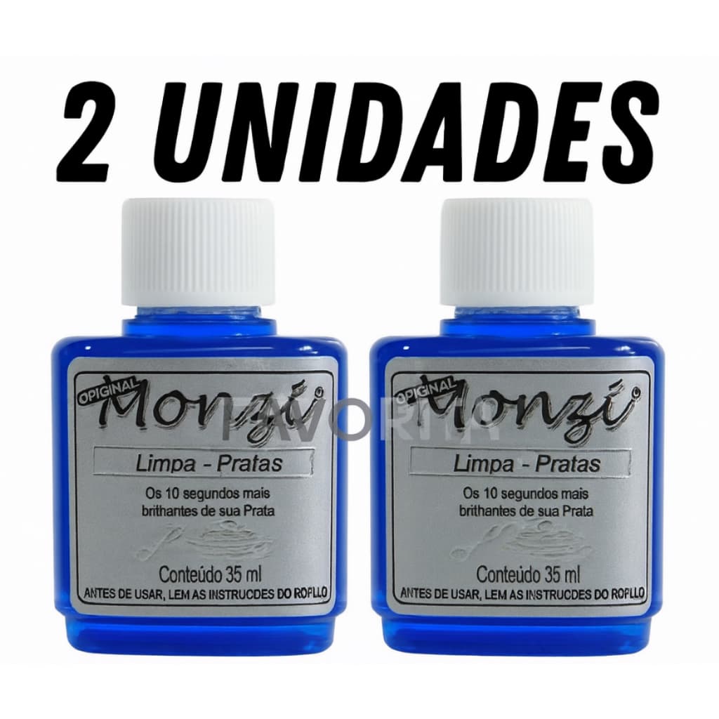 Kit 2 Unidades Limpa Prata Monzi 35ml Pronta Entrega MELHOR PREÇO