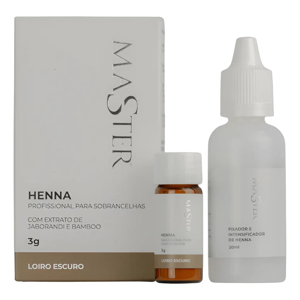 Henna Loiro Escuro Master 3g Profissional Sobrancelhas