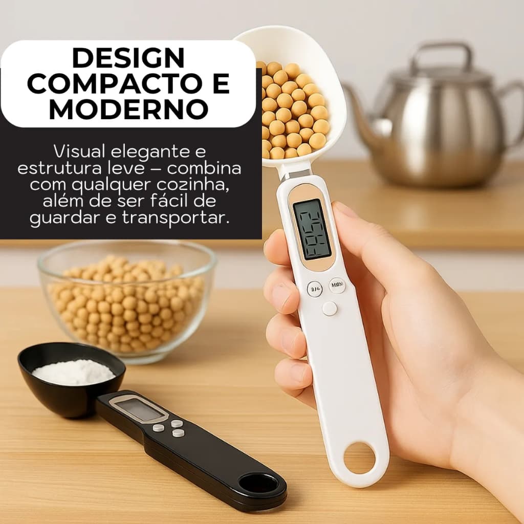 Colher Balança Digital Precisão Medidor Scoop Cozinha Grãos Sementes Temperos Ração