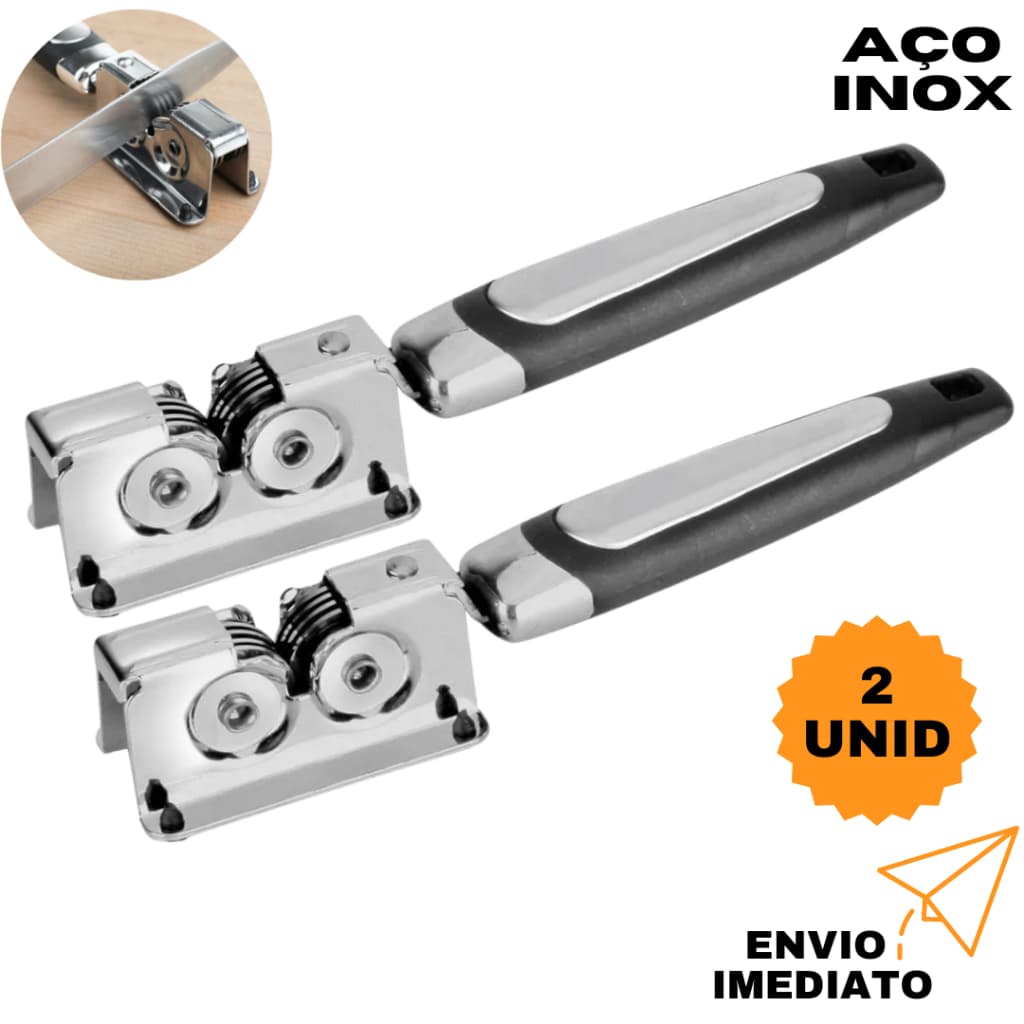 Amolador e Afiador De Facas tesoura canivete Aço Inox Profissional Alta qualidade