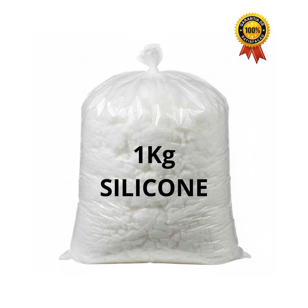 1 Kg Fibra de Silicone Pura 100% Virgem Para Enchimento de Travesseiros e Almofadas