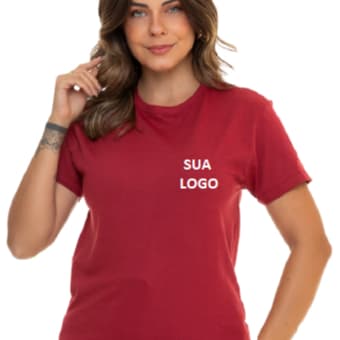 CAMISETA 100% ALGODÃO KIT 4 UND BORDADA UNIFORME PERSONALIZADA T-SHIRT DYANJO
