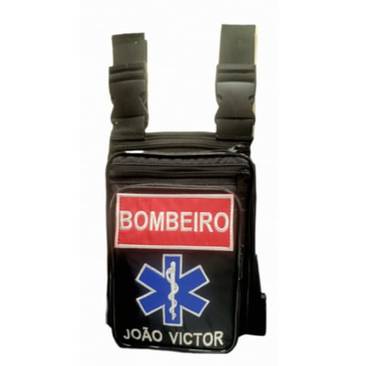 Bornal de Perna Personalizado APH Socorrista — 4 Bolsos, Bordado e Cor à Escolha