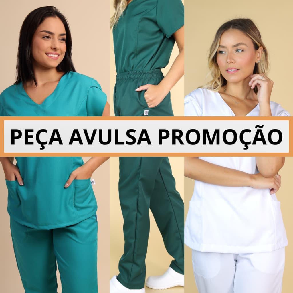 Scrub Pijama Cirurgico Blusa e Calça avulsa Promoção gabardine