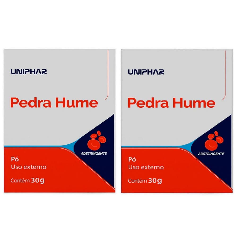 2 Caixas de Pedra Hume 30g Uniphar