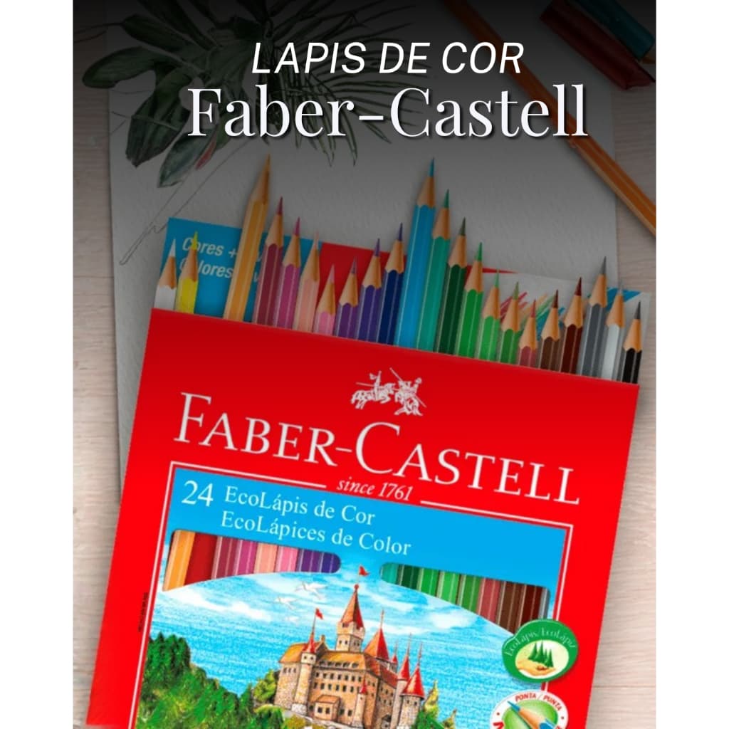 Lapis de Cor Faber-Castell-