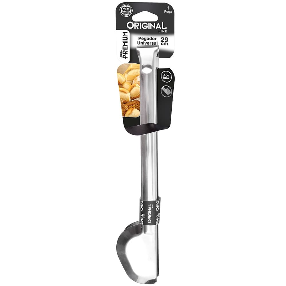 PEGADOR UNIVERSAL DE INOX CABO LONGO PREMIUM 29X5CM Código 2410008