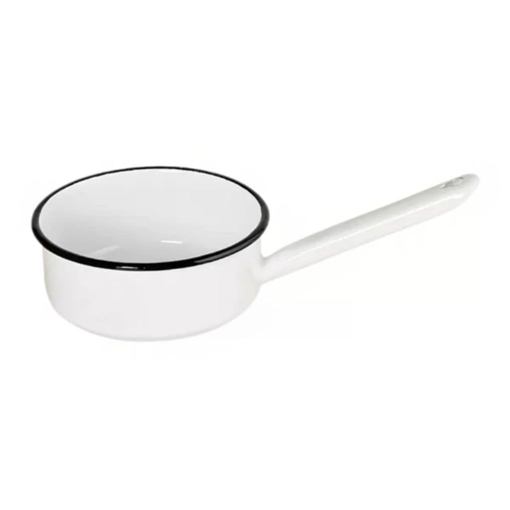 Panela Papeiro Branco 1,1L Esmaltada Artesanato em Geral
