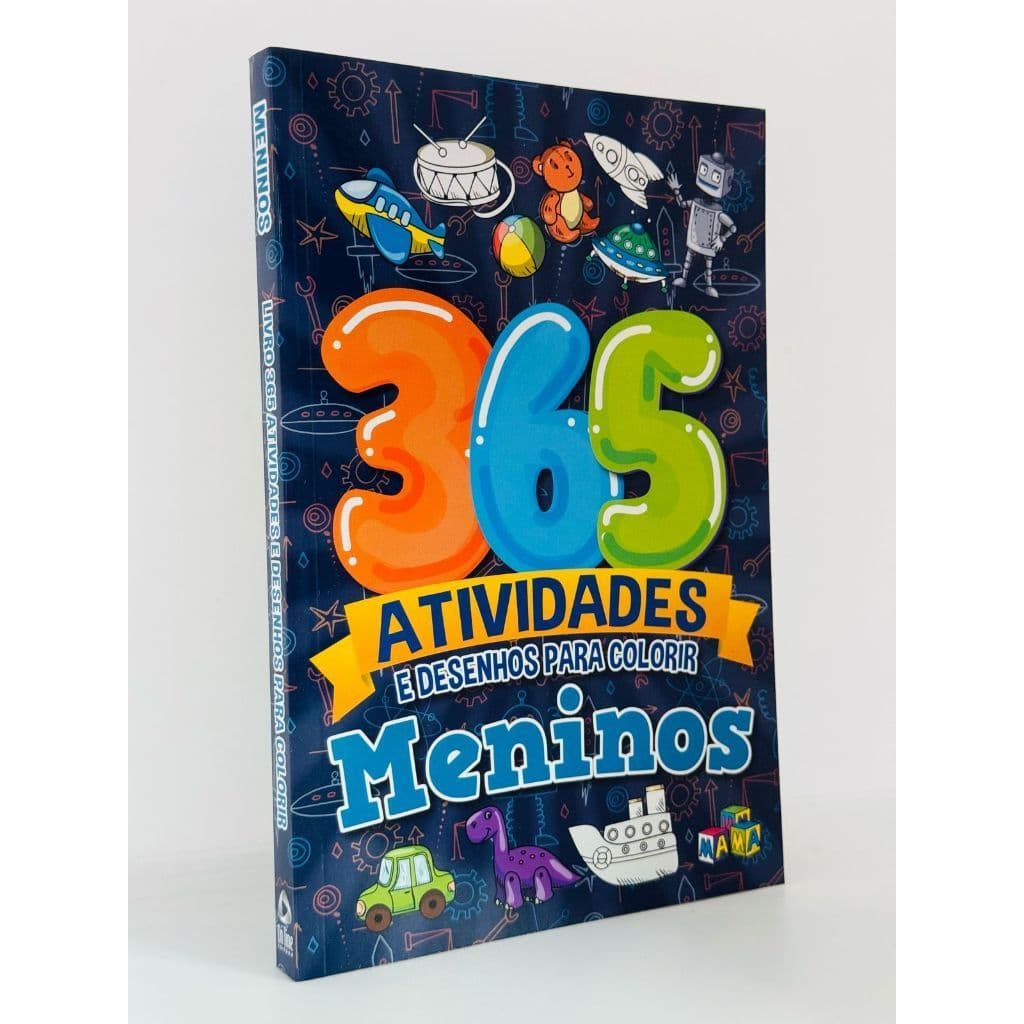 Meninos Livro 365 Atividades e Desenhos para Colorir