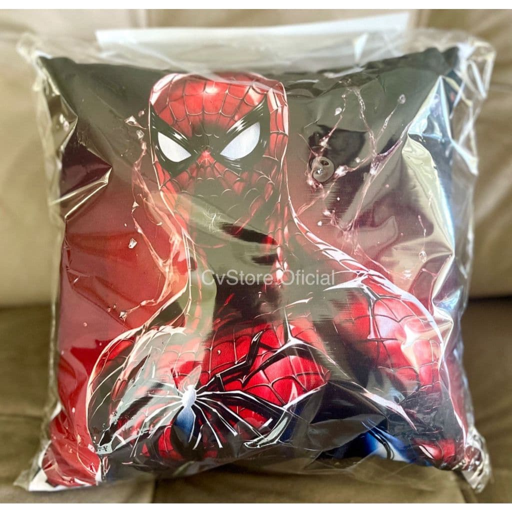 Almofada Cheia Homem Aranha Fofinha Menino Decorativa 30 Cm Coleção Personagens Com Enchimento Os Vingadores Super Herói