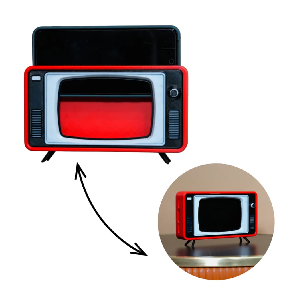 Suporte Para Smartphone - Formato Tv Retrô