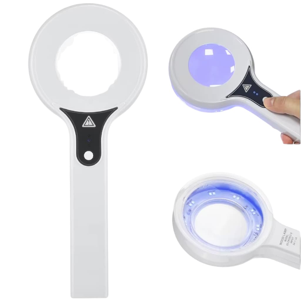 Lâmpada Wood UV LED – Diagnóstico de Pele – Portátil – Envio Rápido
