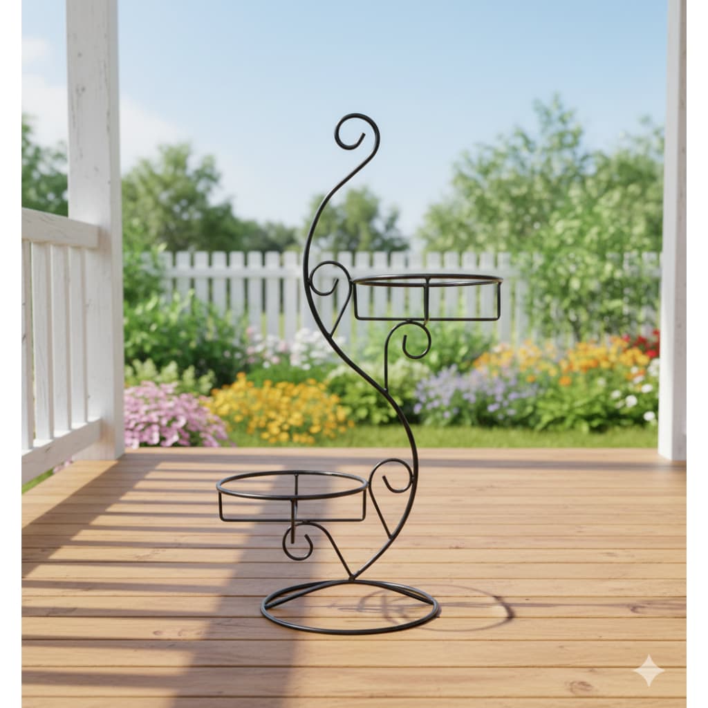 Suporte Tripé para Vasos e Plantas Jardim De Chão Ou Pendurar Vasos Plantas Floreira Tri-pé De Ferro