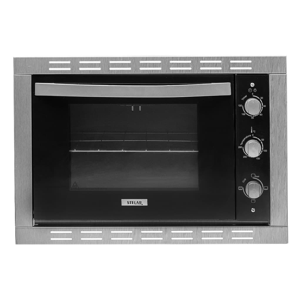 FORNO ELÉTRICO DE EMBUTIR HORIZON 44L STELAR – GRILL SUPERIOR, LUZ INTERNA E CONTROLE DE TEMPERATURA