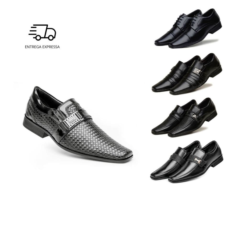 Sapato Social Bertelli Masculino Linha 7000 Confortável Moda Italiana Vários Modelos