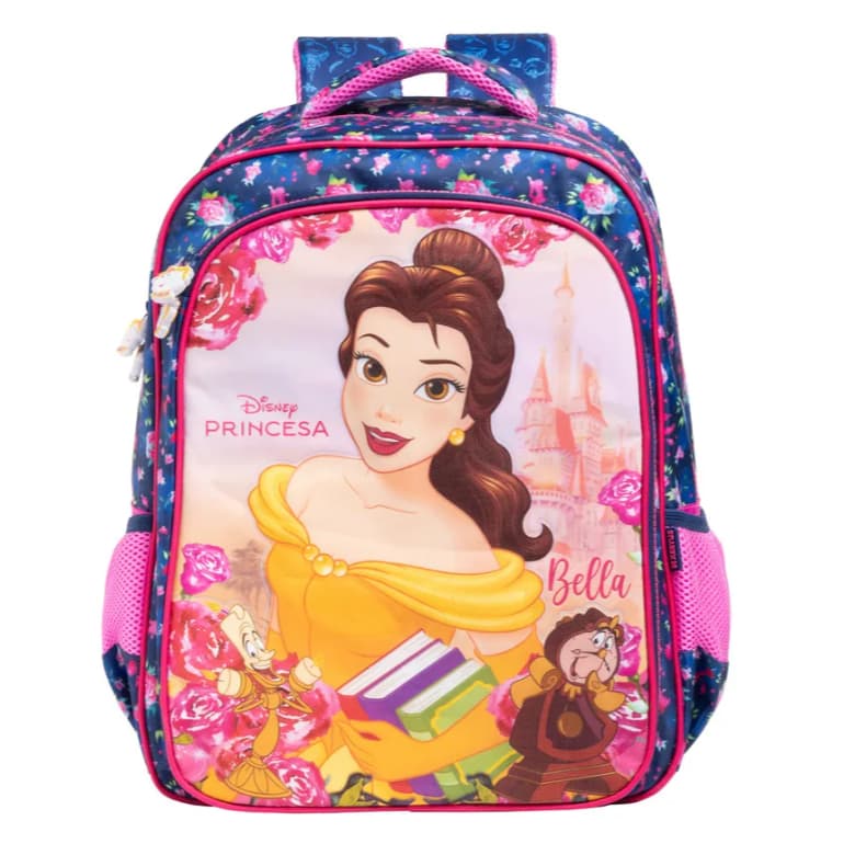 Mochila Escolar Organizador Frontal 40cm Bella Y