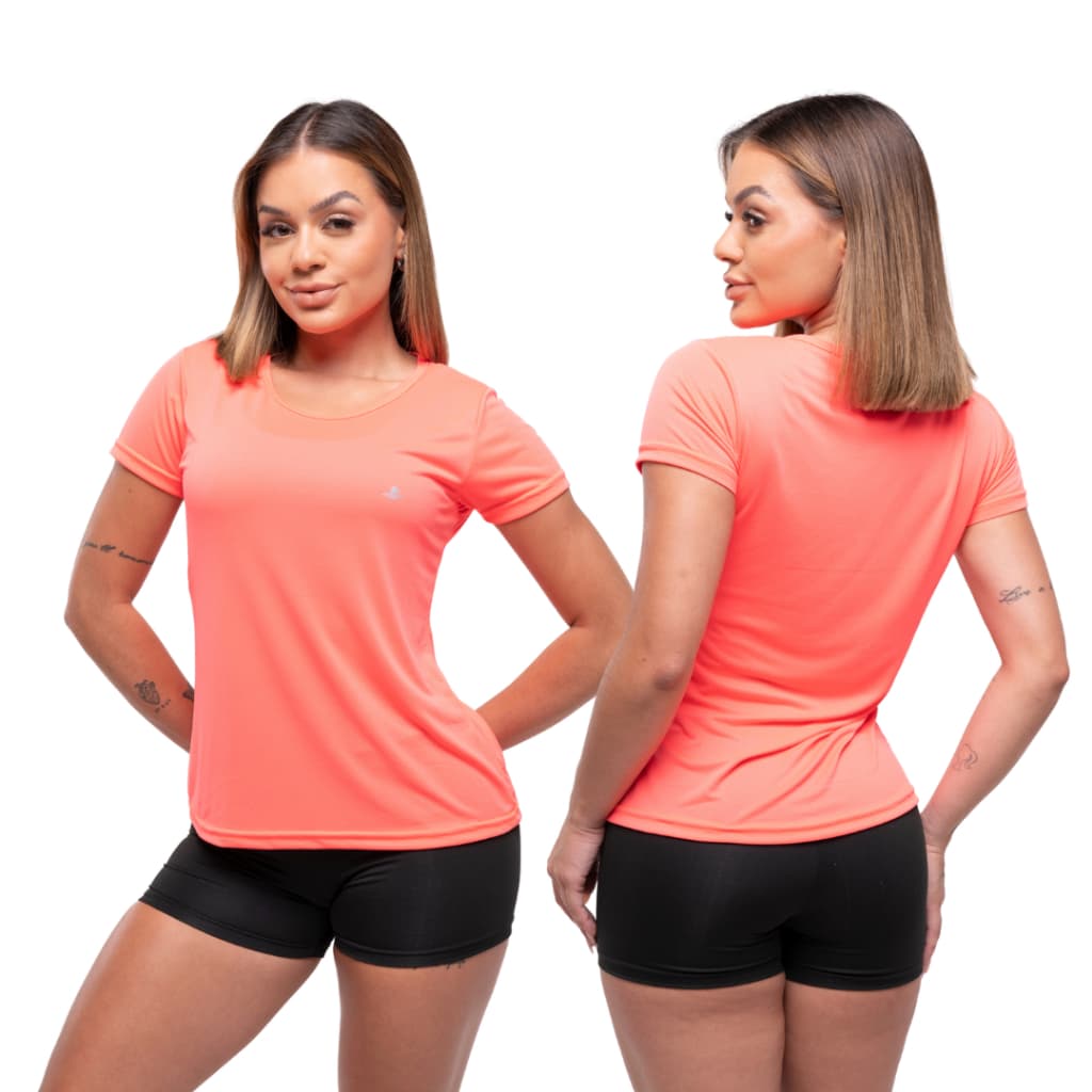 Camiseta Poliamida Feminina Fitness Academia Treinar