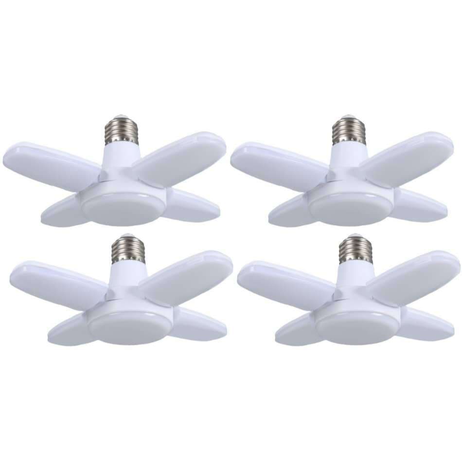 Lâmpada LED 28W 4 Pétalas Ajustável Luz forte