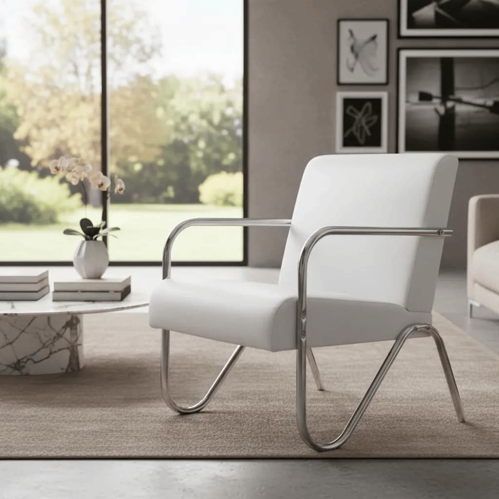 Poltrona para Sala de Espera Estofada Braço de Alumínio em Corino Confortavel Espaço de Beleza Reforçada Envio Imediato