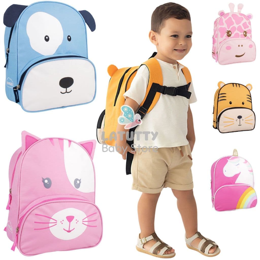 Mochila de Costas Infantil Pimpolho Mochila Menina Creche Rosa Unicornio