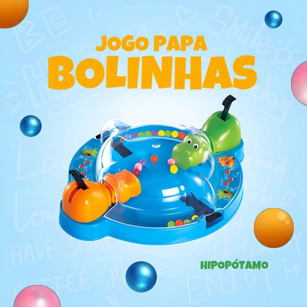 Jogo Papa Bolinhas Hipopótamo Papa Tudo