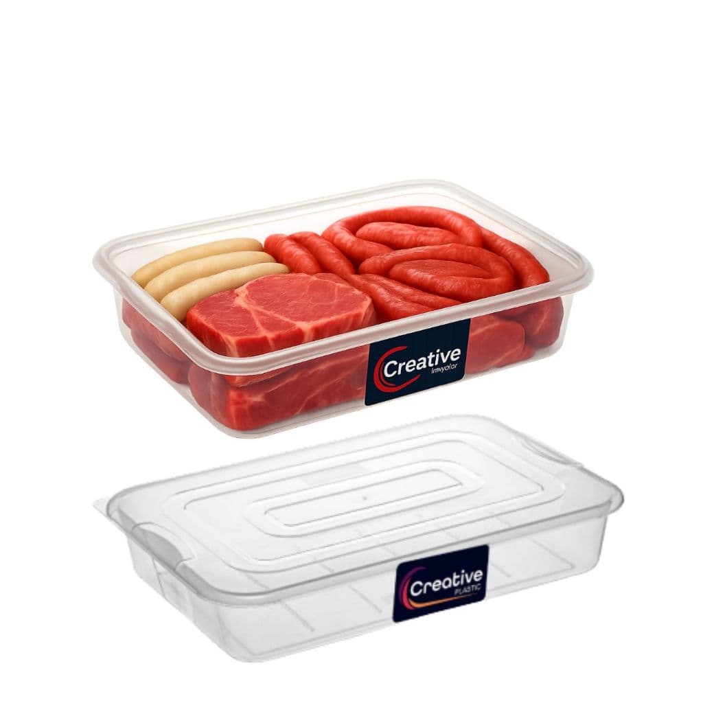 Bandeja Multiuso 7l Com Tampa Açougue Churrasco Escritório