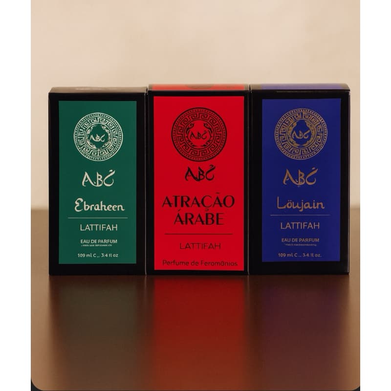 kit com 3 perfumes árabe masculino 100 ml cada
