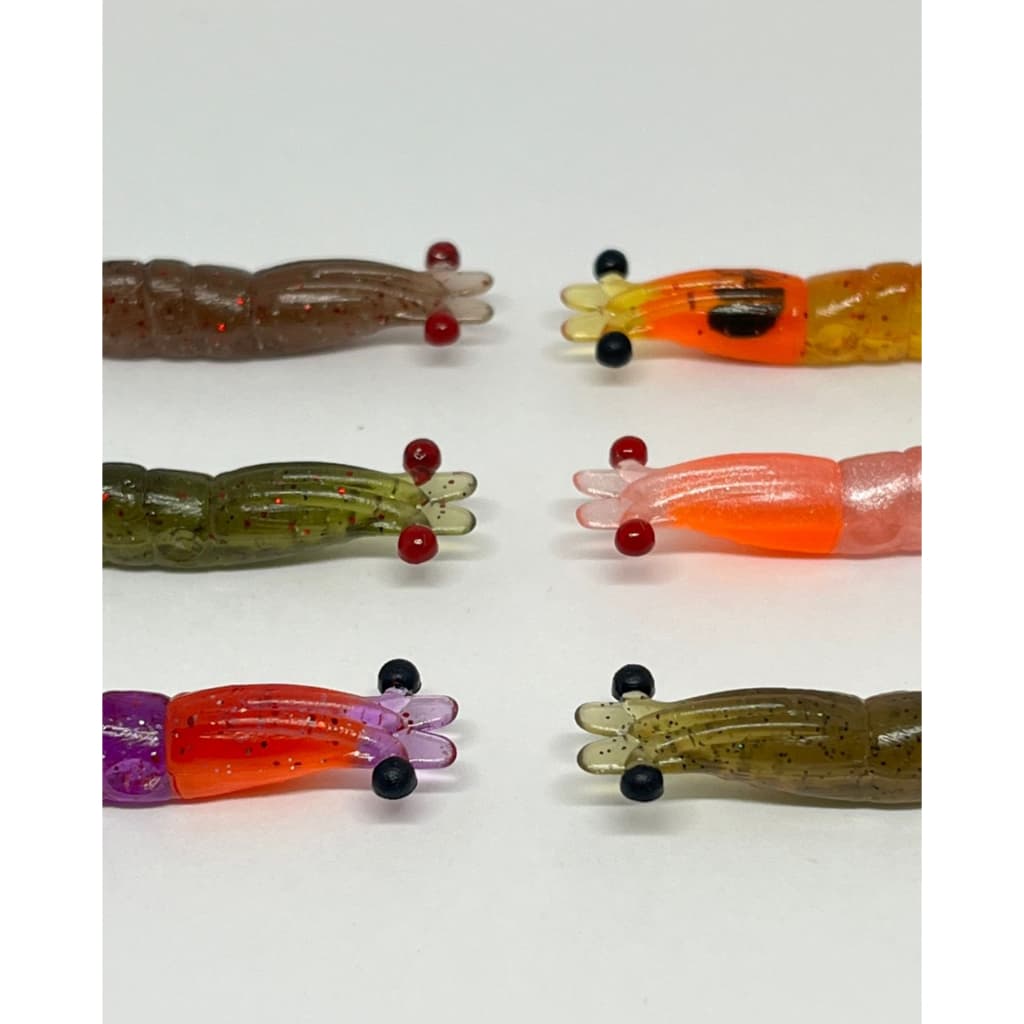Kit 12un Camarão Artificial Makai 5,5cm - Cores Aleatórias