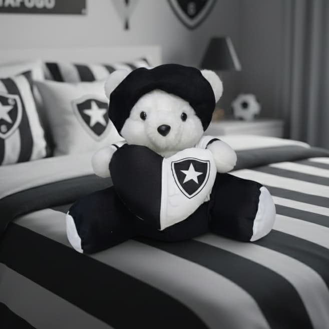 Mascote do Bota fogo - Ursinho de pelúcia 35cm