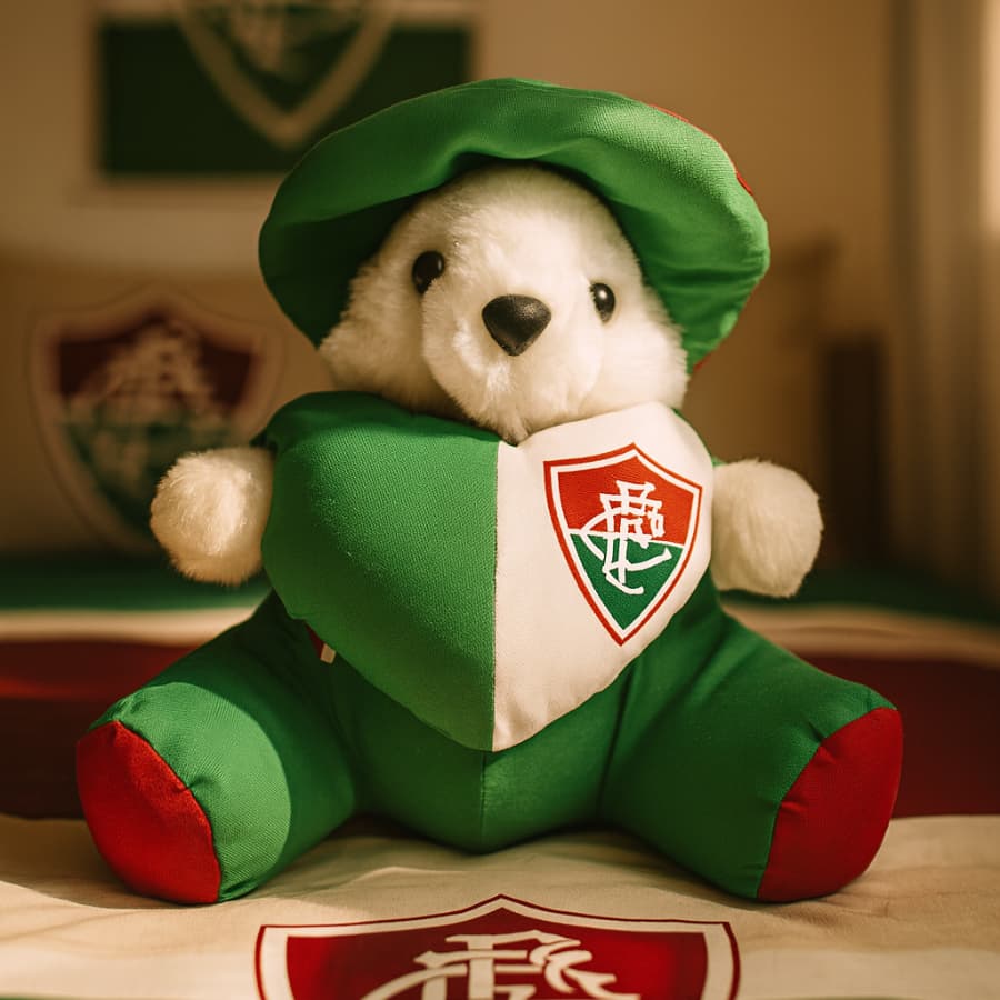 Ursinho de Pelúcia do Fluminense 35cm