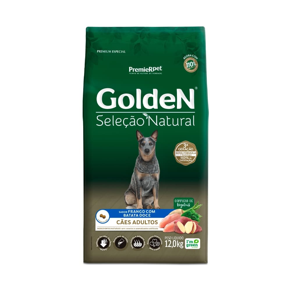 Golden Seleção Natural Cães Adultos Frango com Batata doce