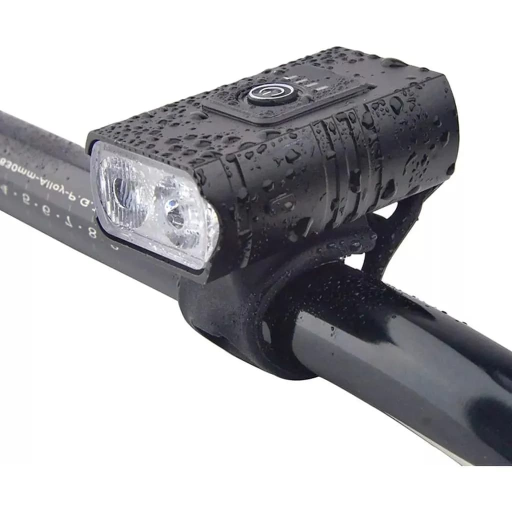 Kit Lanterna Bike LED T6 + Lanterna Traseira Seta – Farol Potente Recarregável USB