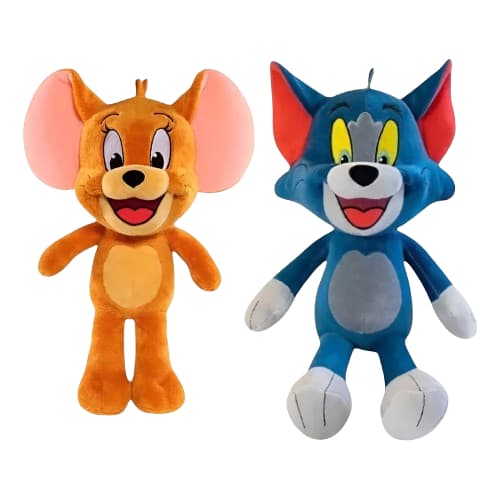 Kit Pelucia Tom E Jerry Gato E Rato Antialérgico Promoção pelúcia premium