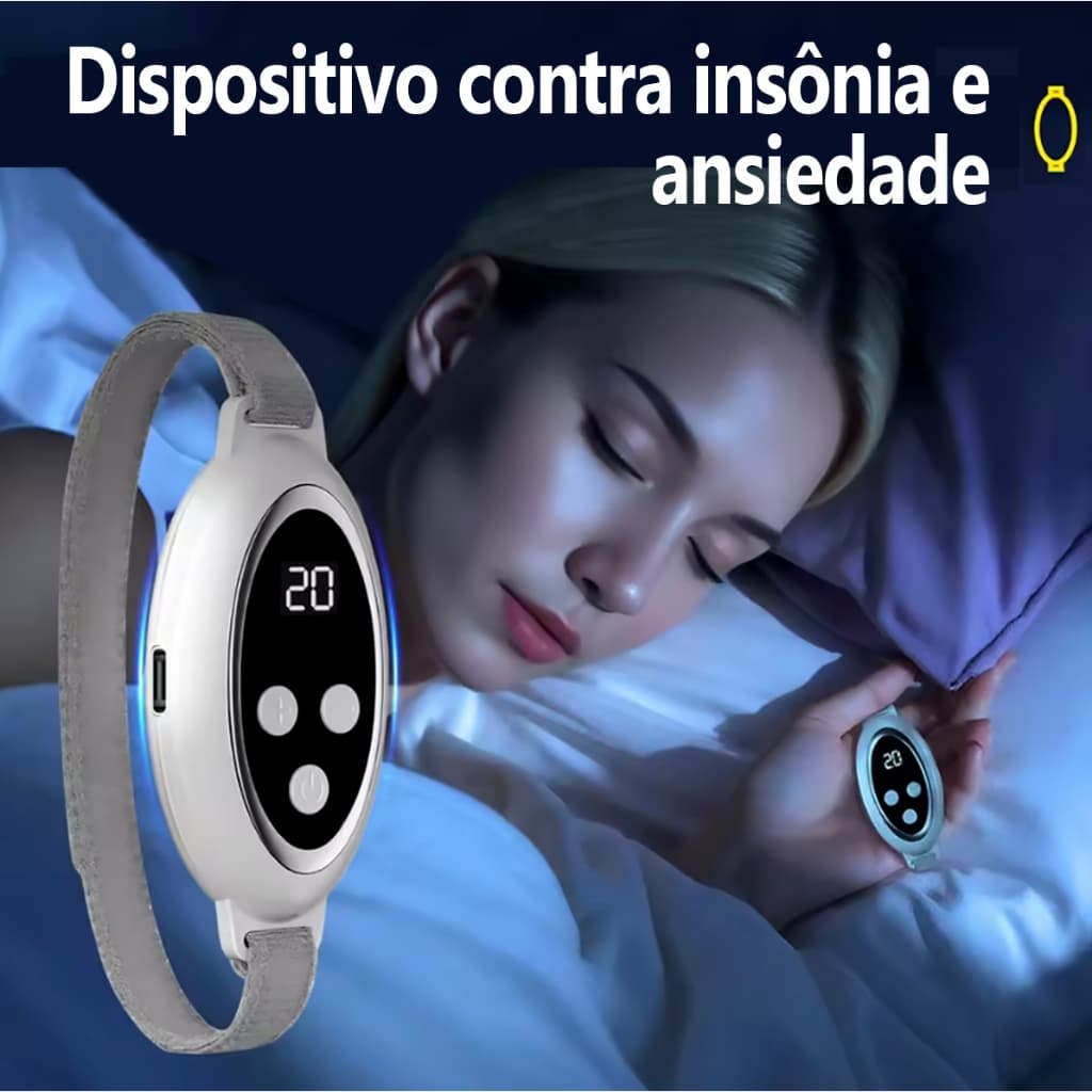 Dispositivo Contra Insônia ou Ansiedade Dormir Ou Relaxar Micropulsos EMS