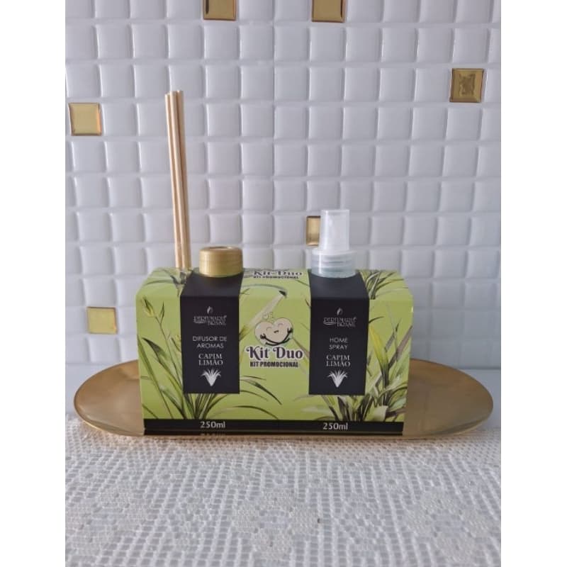 02 unidades Kits aromatizador de ambiente e aromatizador spray