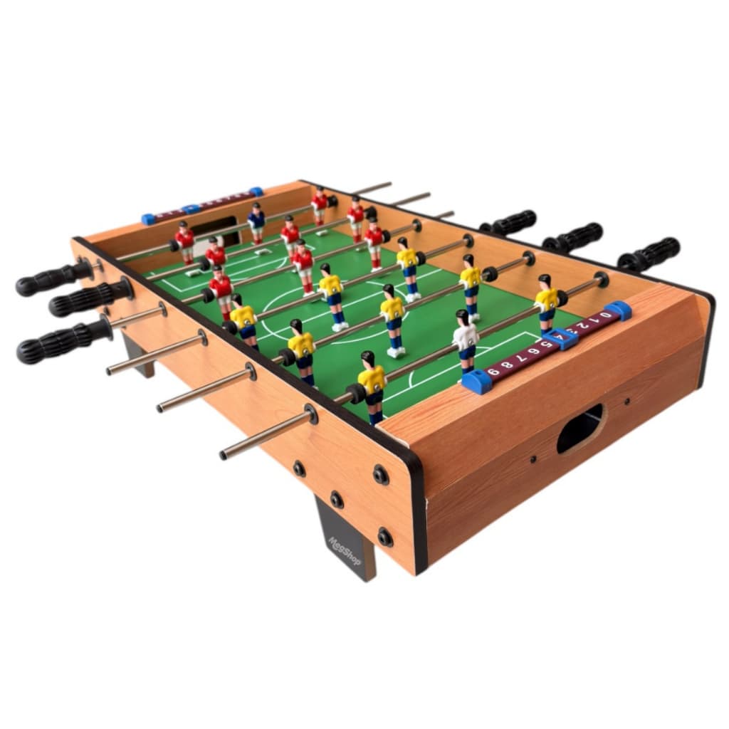 Jogo Futebol Pebolim Totó Mini Mesa 18 Jogadores 70cm