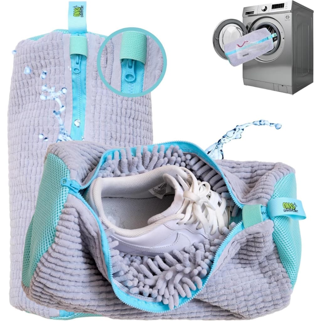 Bolsa de Lavar Tênis na Máquina Saco Bolsas Protetor Anti Deformação Sapatos Lavanderia Malha